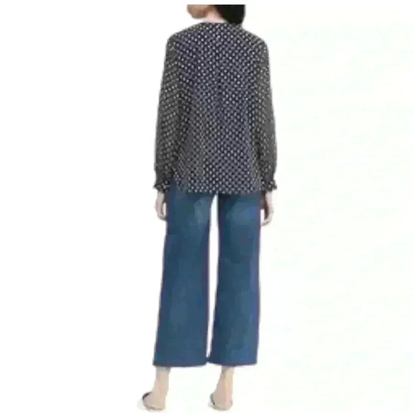 Banana Republic Women’s Polka Dot High-Low Top - Picture 3 of 12